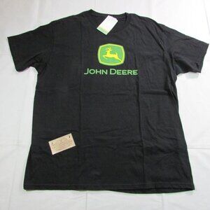 John Deere Men's XL Short Sleeve Basic Logo Graphic T-Shirt Black